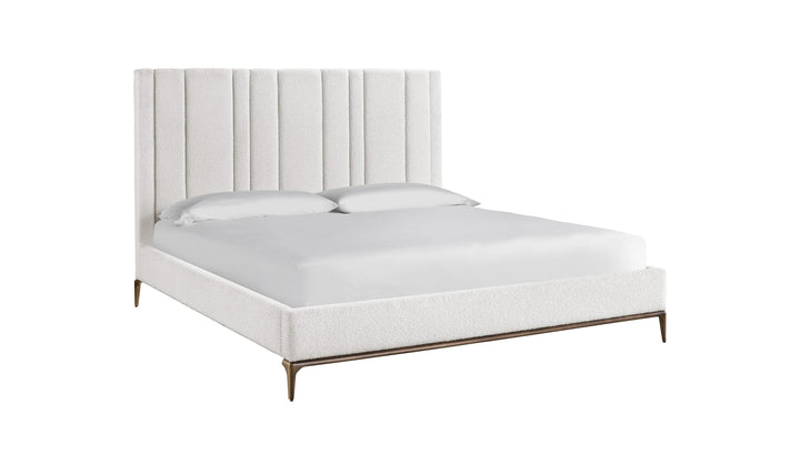 Universal Furniture Summerland Upholstered Bed in White-Jennifer Furniture