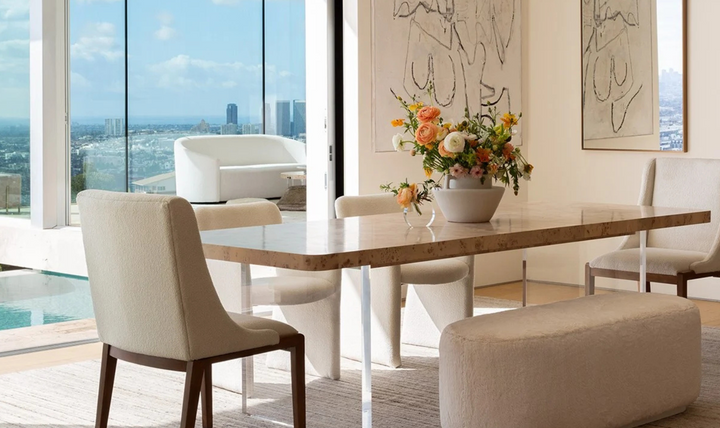 Universal Furniture Tranquility Dining Table With Mappa Burl Finish