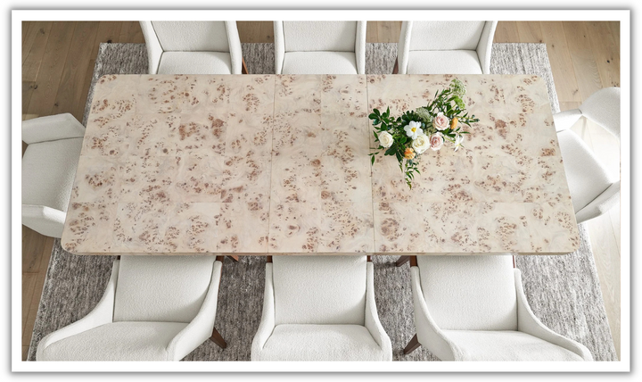 Universal Furniture Tranquility Dining Table With Mappa Burl Finish