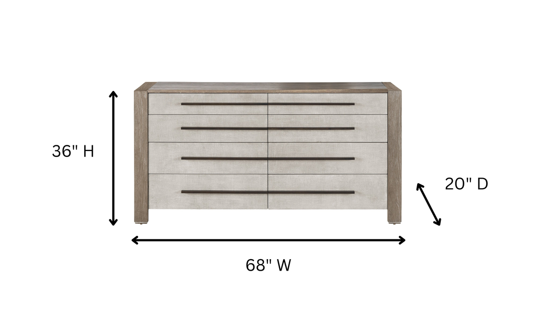 Universal Furniture Vista Wooden Drawer Dresser With Weathered Oak-jennifer furniture