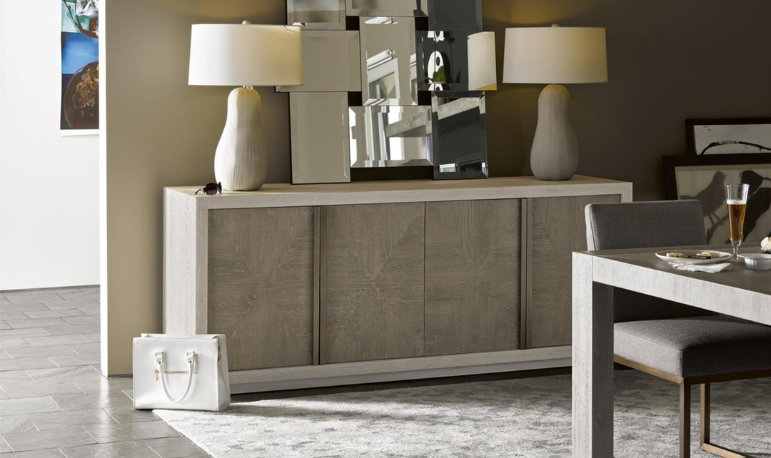 Universal Furniture Wooden Brinkley Credenza in brown