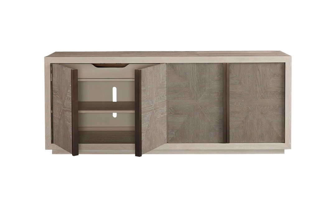 Universal Furniture Wooden Brinkley Credenza in brown