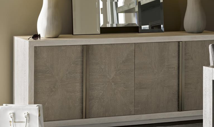 Universal Furniture Wooden Brinkley Credenza in brown