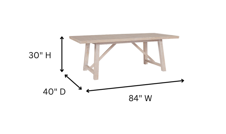 Universal Getaway Dining Table With Neutral Finish-jennifer furniture