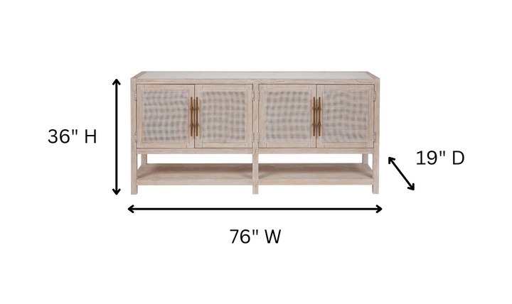 Universal Getaway Wooden Buffet With Bronze Hardware-jennifer furniture