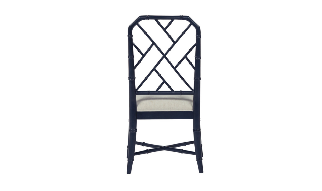 Universal Hanalei Bay Metal Side Chair With Bamboo-Inspired Frame-jennifer furniture