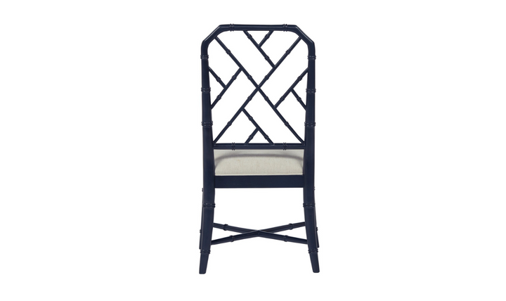 Universal Hanalei Bay Metal Side Chair With Bamboo-Inspired Frame-jennifer furniture