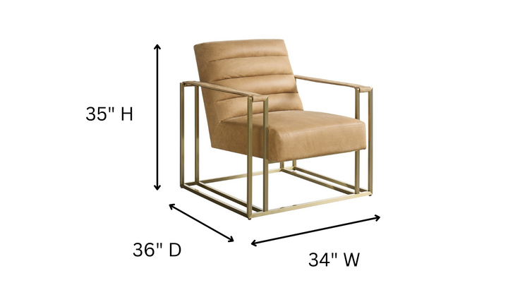Universal Jensen Sandstone Leather Accent Chair-jennifer furniture