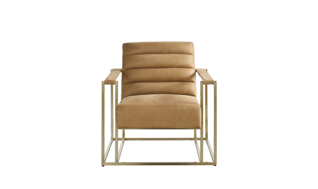 Universal Jensen Sandstone Leather Accent Chair-jennifer furniture