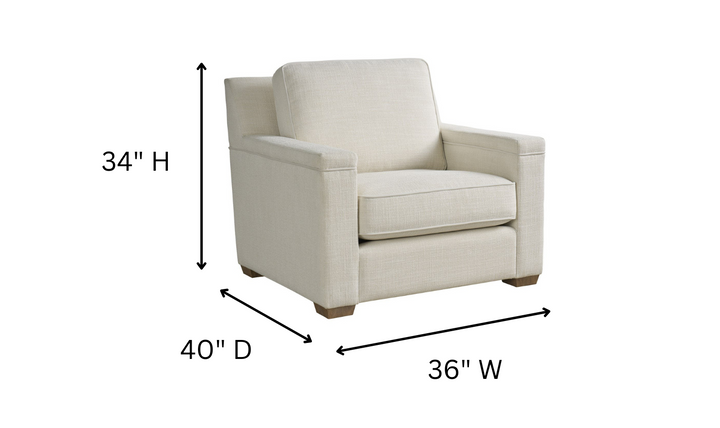 Universal Leah Fabric Chair in Beige with Boxed Legs-jennifer furniture