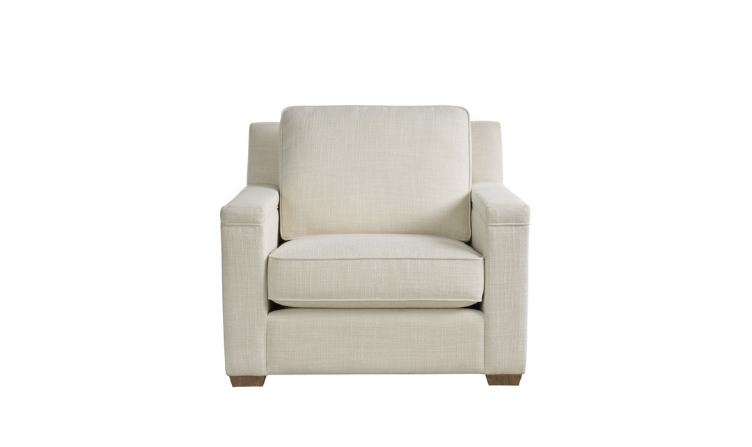 Universal Leah Fabric Chair in Beige with Boxed Legs-jennifer furniture
