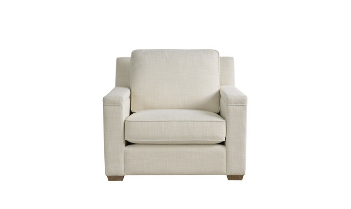 Universal Leah Fabric Chair in Beige with Boxed Legs-jennifer furniture