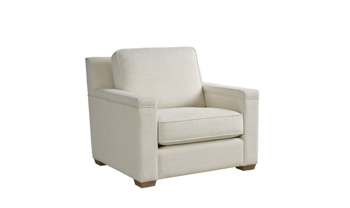 Universal Leah Fabric Chair in Beige with Boxed Legs-jennifer furniture