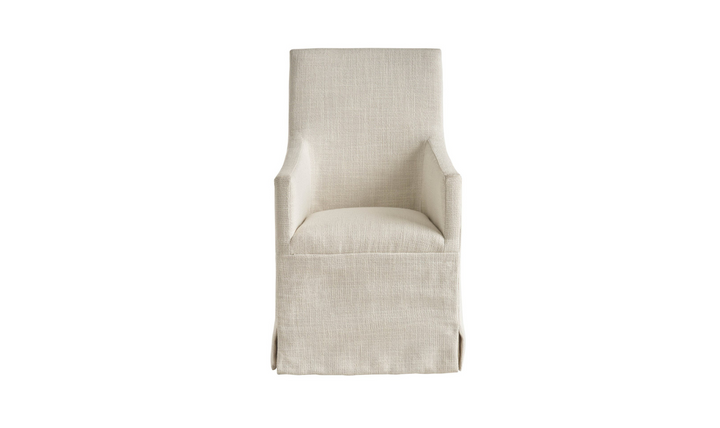 Universal Manning Slip Covered Chair With Upholstered Faux Slip-Covered