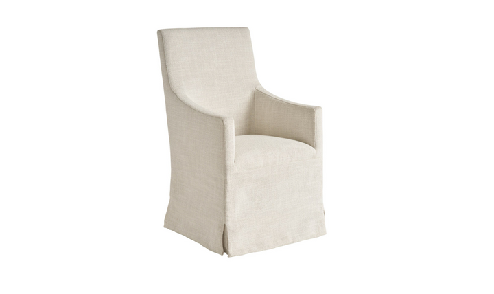 Universal Manning Slip Covered Chair With Upholstered Faux Slip-Covered