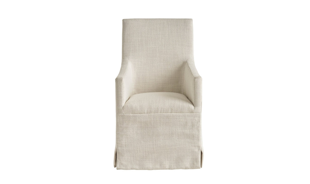 Universal Manning Slip Covered Chair With Upholstered Faux Slip-Covered-Jennifer Furniture