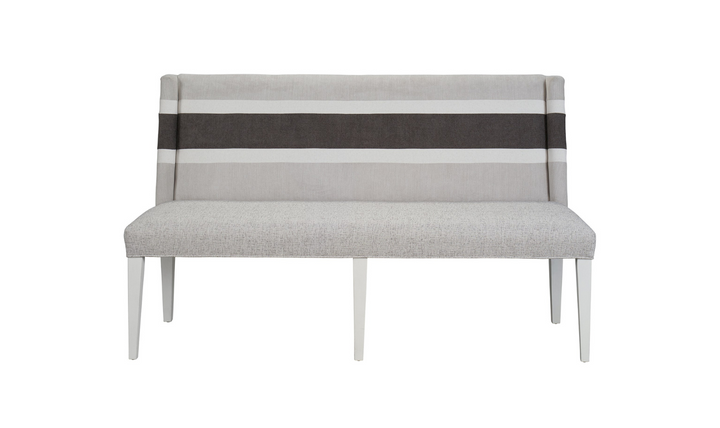 Universal Furniture Peyton Banquette in Light Gray