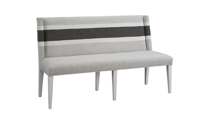 Universal Furniture Peyton Banquette in Light Gray