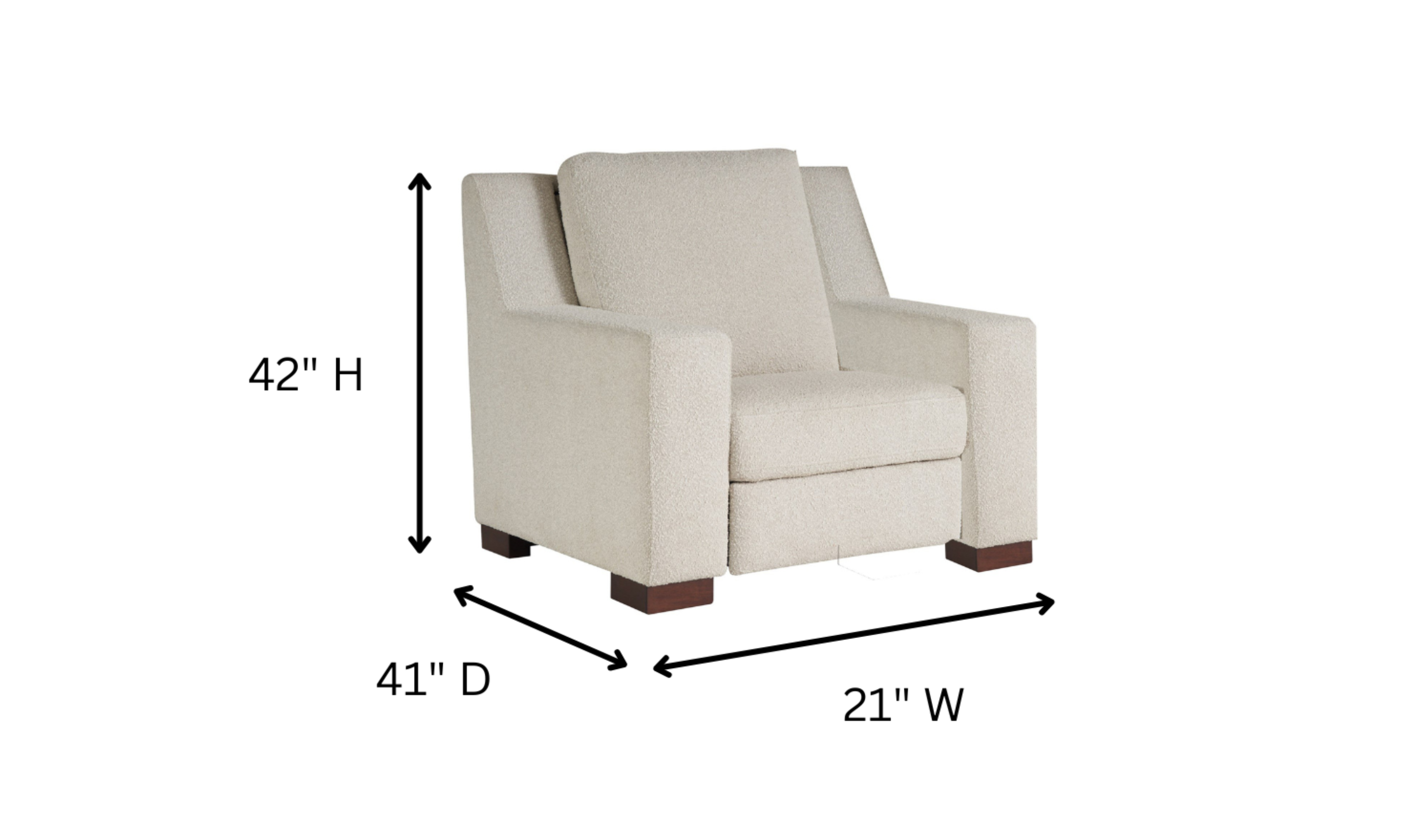 Universal Rhodes Power Motion Recliner Chair in Snow-Jennifer Furniture
