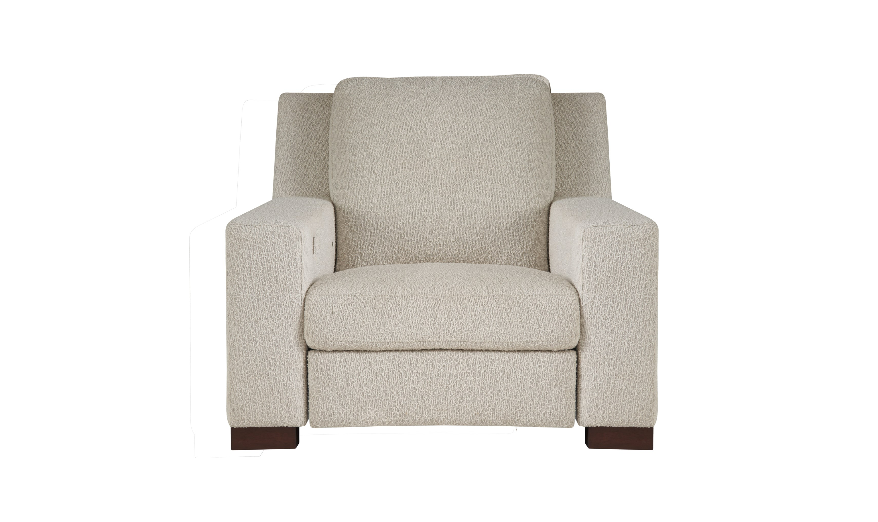 Universal Rhodes Power Motion Recliner Chair in Snow-Jennifer Furniture