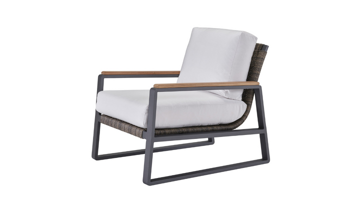 Universal Furniture San Clemente Outdoor Lounge Chair in Gray