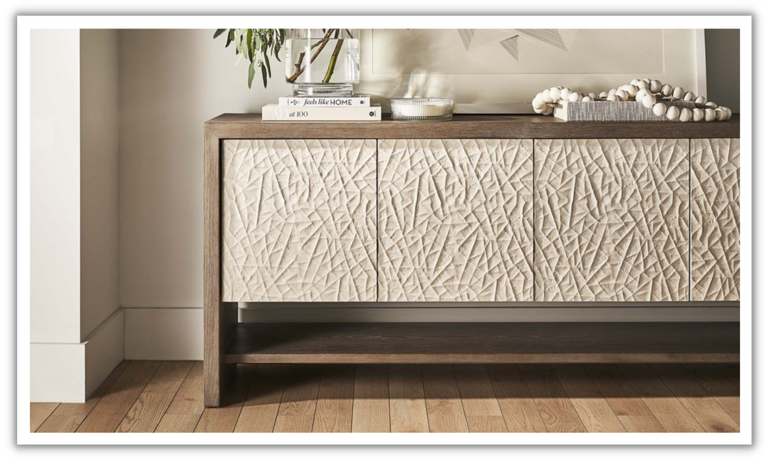 Universal San Roque Console With Adjustable Shelves-jennifer furniture