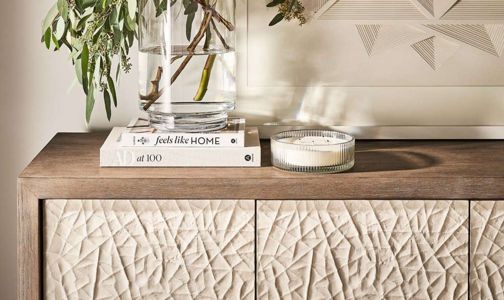 Universal San Roque Console With Adjustable Shelves-jennifer furniture