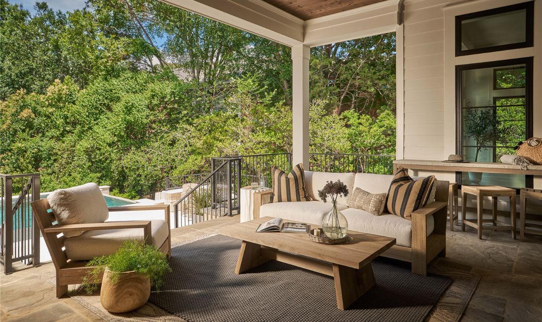 Universal Saratoga Sofa With Weathered Teak Finish-jennifer furniture