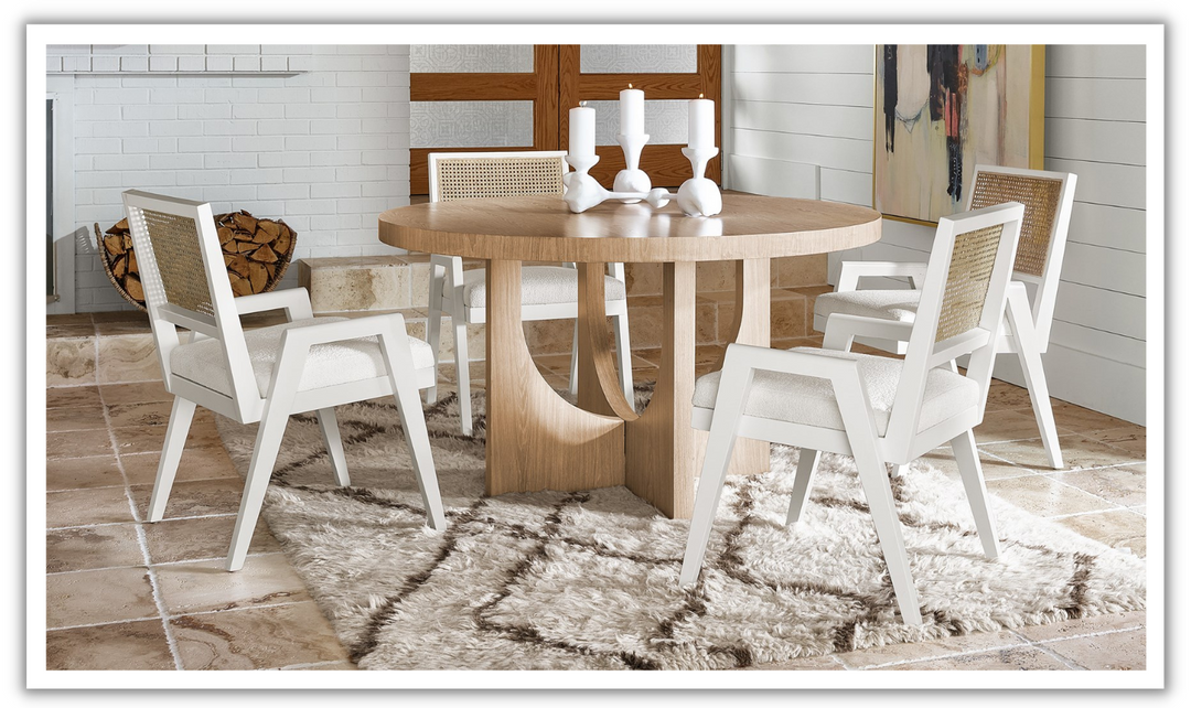 Universal Sonora Arm Chair With Woven Cane Back-jennifer furniture