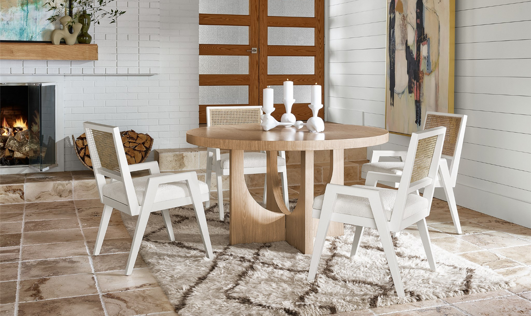 Universal Sonora Arm Chair With Woven Cane Back-jennifer furniture