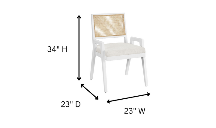 Universal Sonora Arm Chair With Woven Cane Back-jennifer furniture