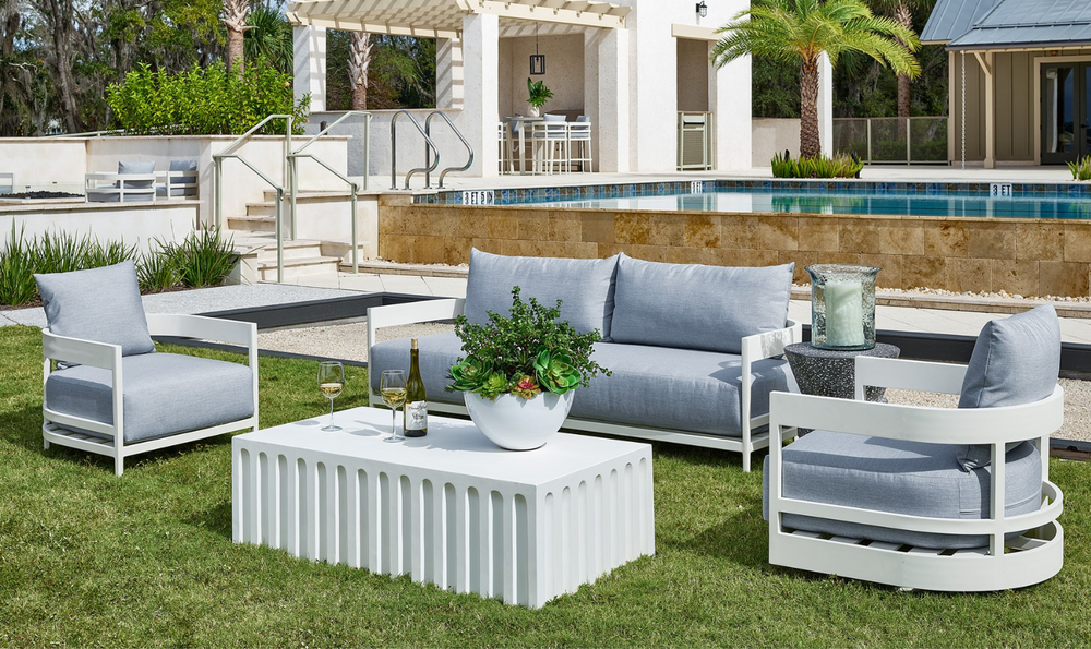Universal South Beach Sofa With Light Gray-jennifer furniture