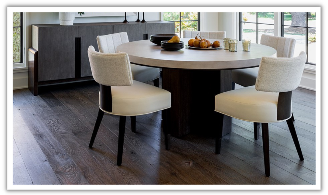 Universal Topanga Round Dining Table in Silver Fox-jennifer furniture