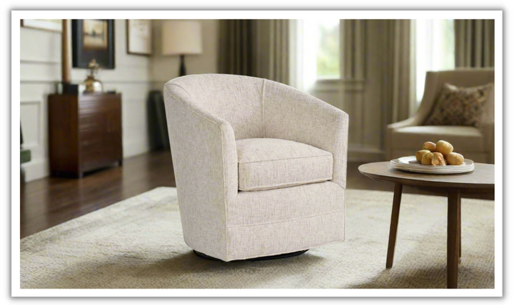 Universal Burke Swivel Chair in Beige-jennifer furniture