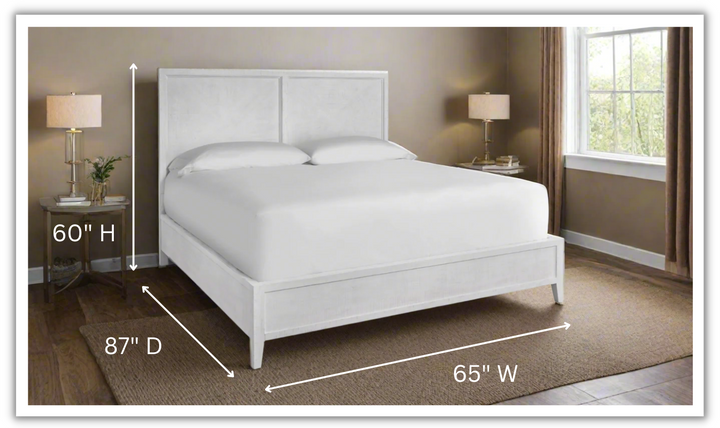 Universal Furniture Ames White Bed With Two Options-jennifer furniture