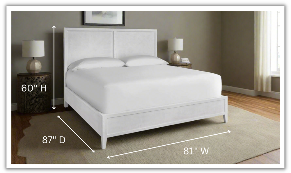 Universal Furniture Ames White Bed With Two Options-jennifer furniture