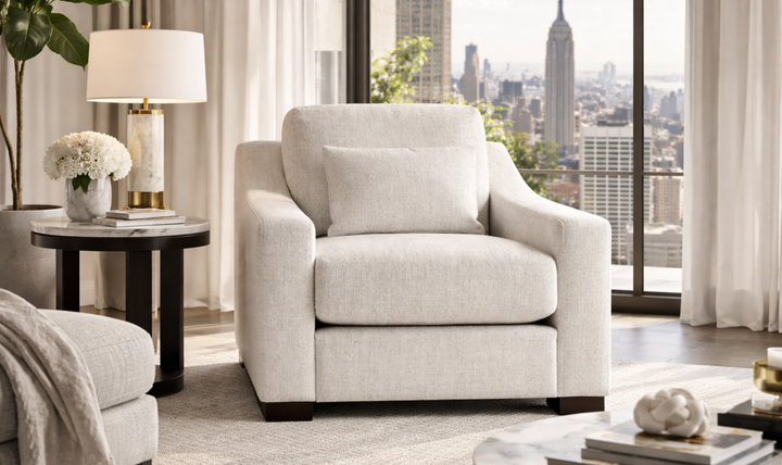 Universal Furniture Brooklyn Beige Fabric Arm Chair