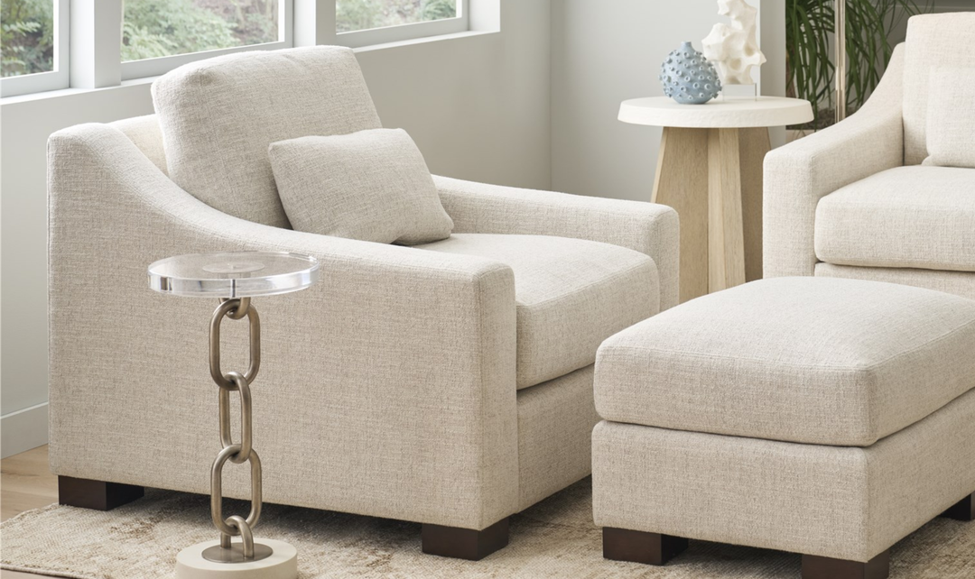 Universal Furniture Brooklyn Beige Fabric Arm Chair