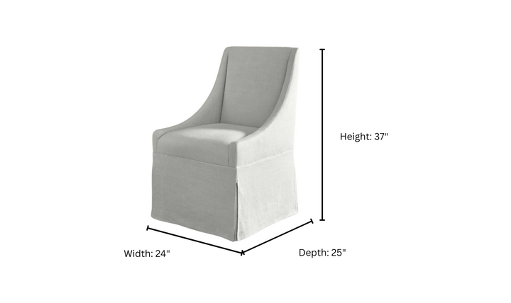 Universal Furniture Modern Townsend Castered Fabric Dining Chair