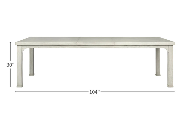 Universal Furniture Homecoming Expendable Dining Table in White