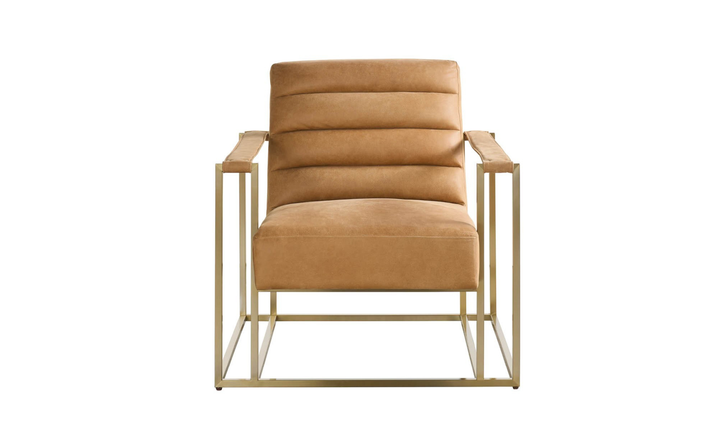 Universal Furniture Jensen Sandstone Leather Accent Chair-Jennifer Furniture