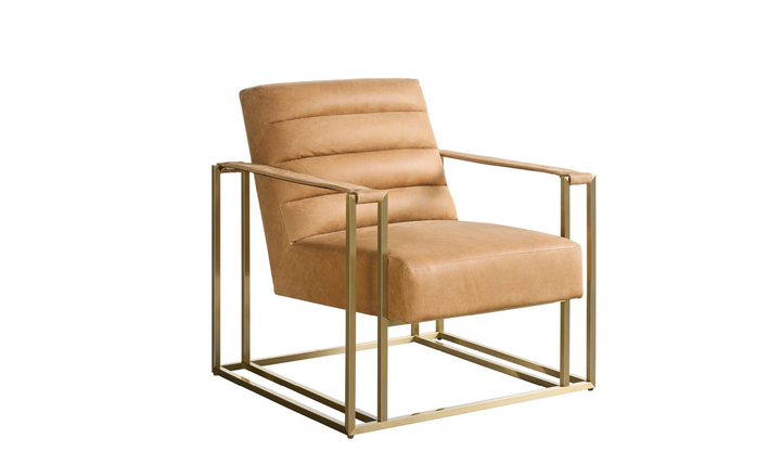 Universal Furniture Jensen Sandstone Leather Accent Chair-Jennifer Furniture