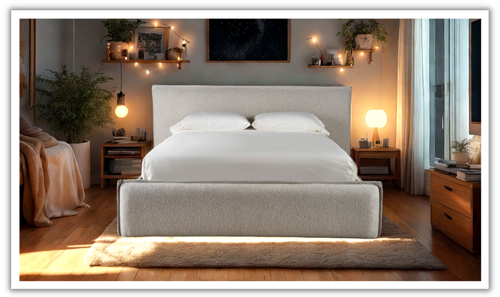 Universal Furniture Modern Lux Upholstered King-Sized Bed-jennifer furniture