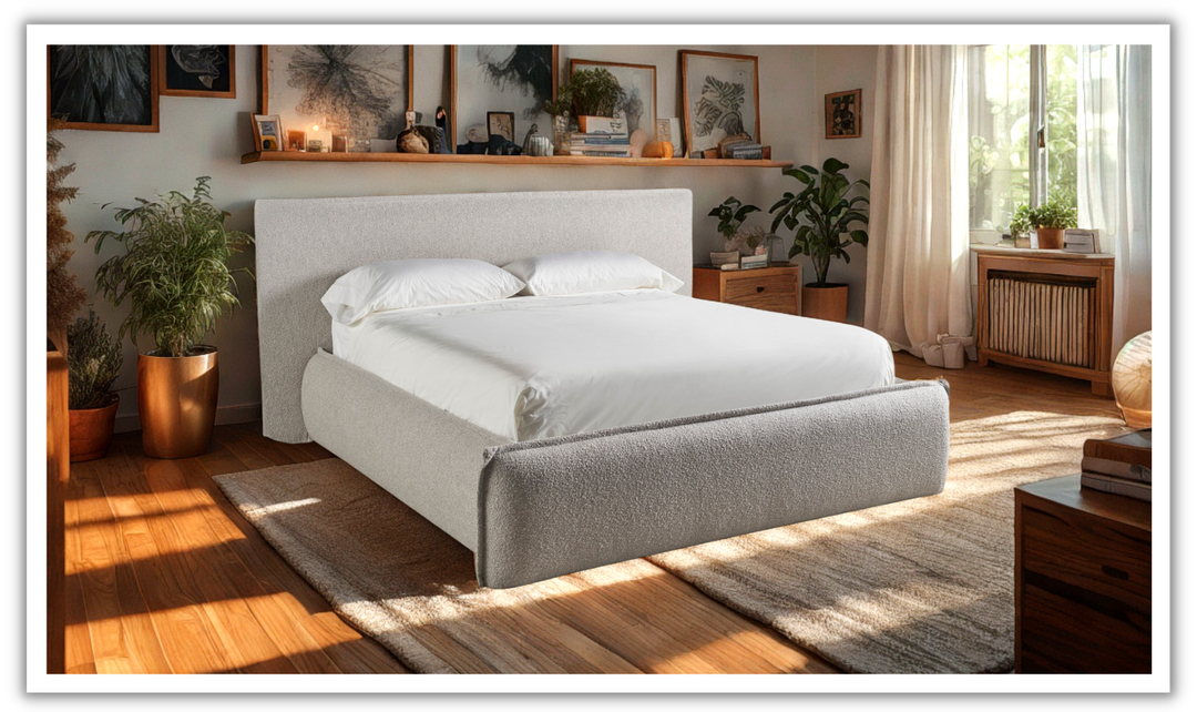 Universal Furniture Modern Lux Upholstered King-Sized Bed-jennifer furniture