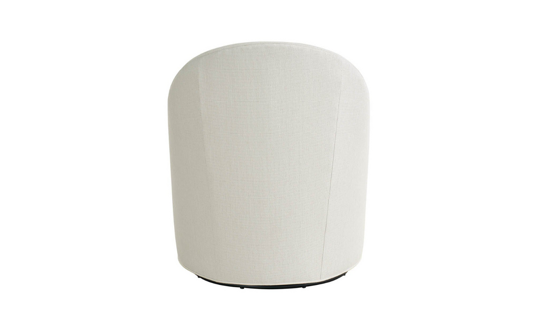 Universal Furniture Roscoe Swivel Chair in White- Jennifer Furniture