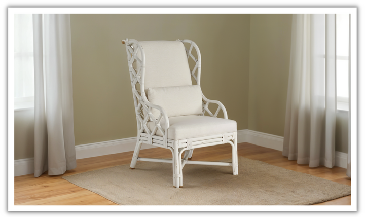 Universal Furniture Santa Rosa Arm Chair in White-jennifer furniture