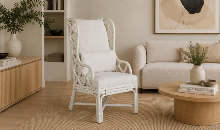 Universal Furniture Santa Rosa Arm Chair in White