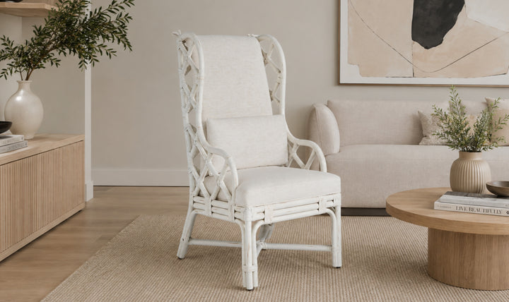 Universal Furniture Santa Rosa Arm Chair in White