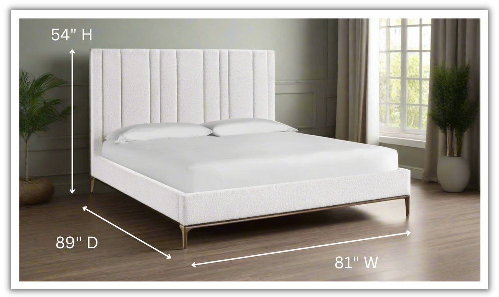 Universal Furniture Summerland Upholstered Bed in White-jennifer furniture