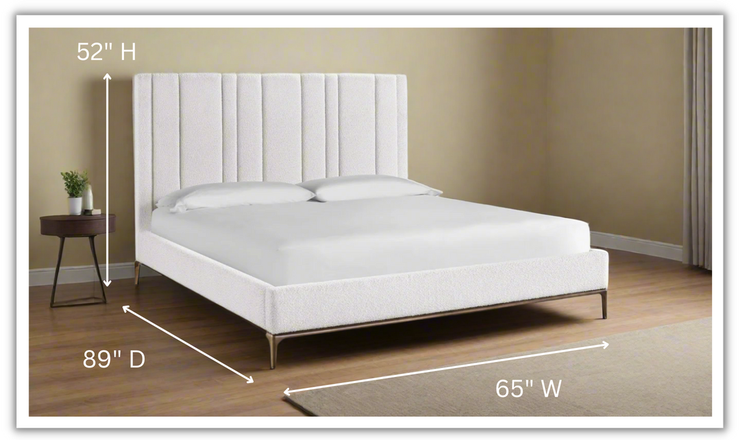 Universal Furniture Summerland Upholstered Bed in White-jennifer furniture
